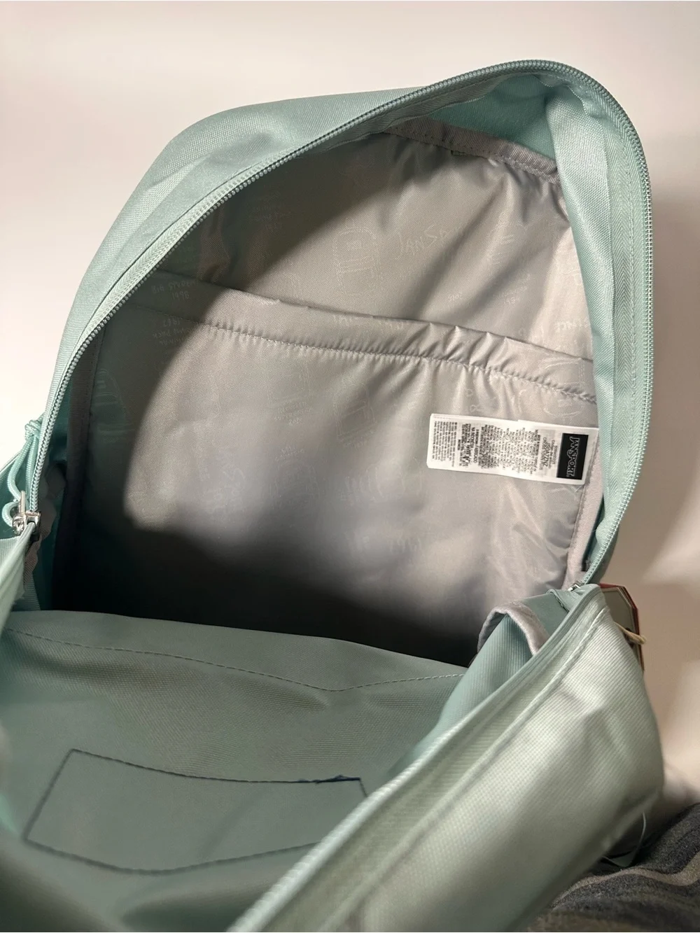 Jansport Backpack in Light Mint Green